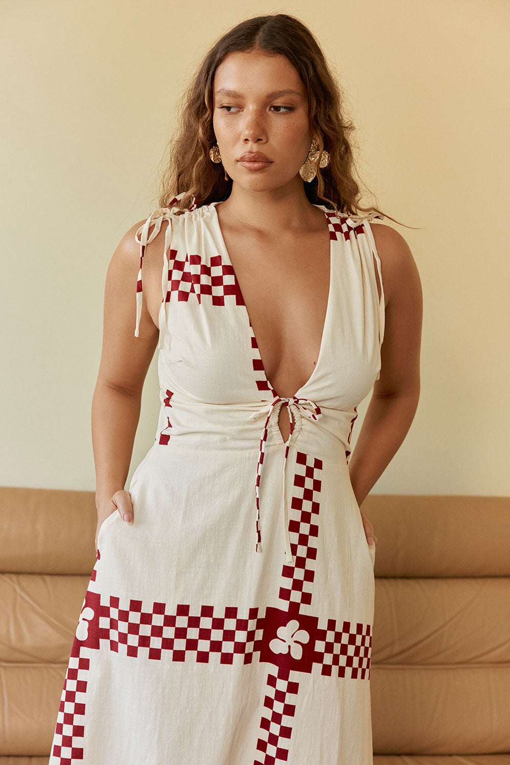 Ayla Dress - Checker Plaid