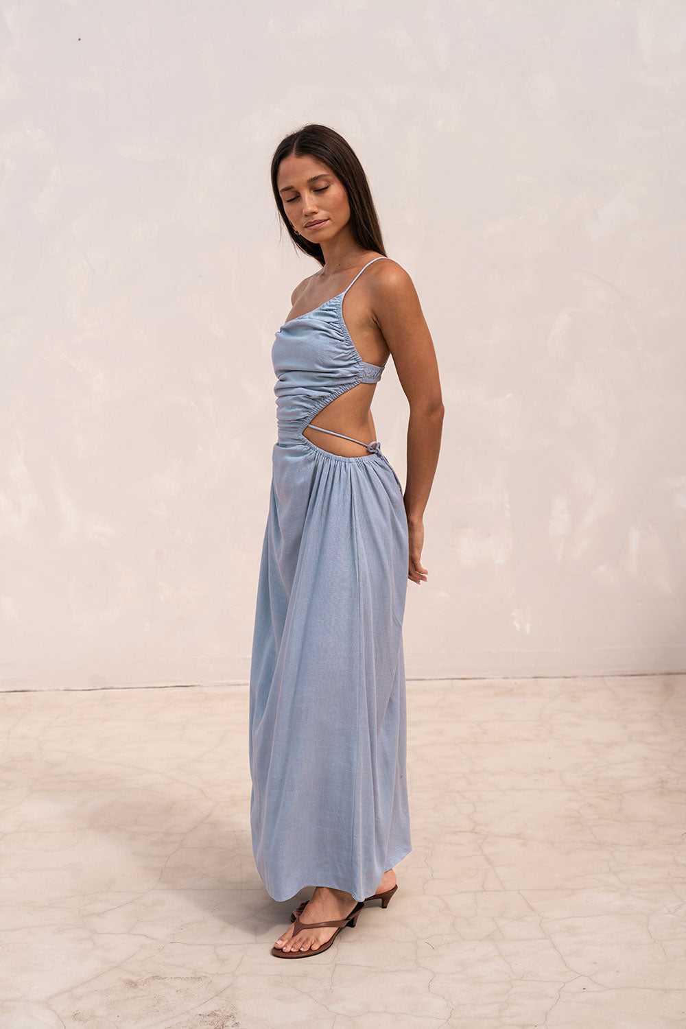 SAMPLE-Mahya Dress - Blue