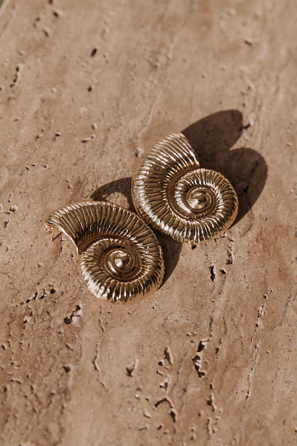 Sundial Earrings - Gold