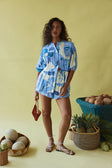 SAMPLE-Lani Shorts - Azure Bloom
