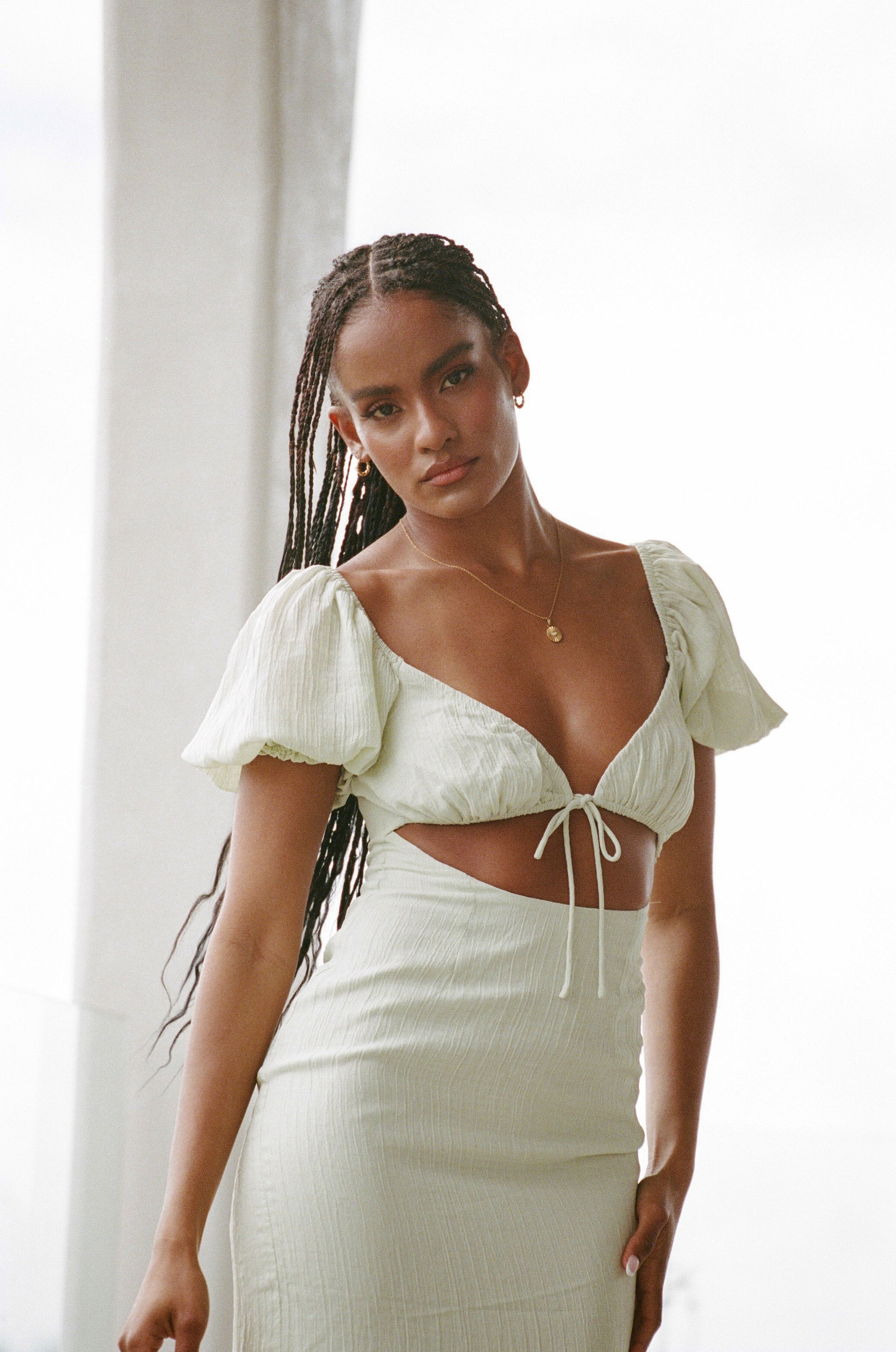 SAMPLE-Jacqui Cutout Dress – SABO SAMPLE-Jacqui Cutout Dress – SABO