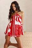 Tamsin Dress - Red Voyage