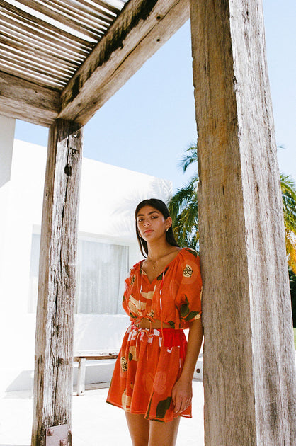 SAMPLE-Milo Dress - Amalfi Citrus