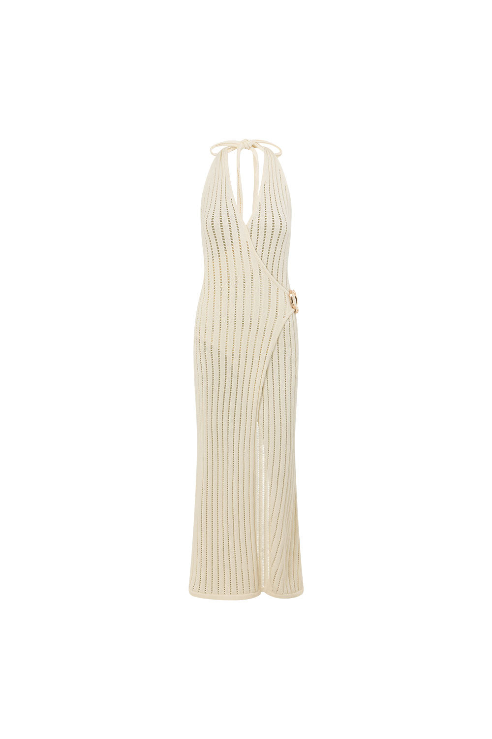 knit wrap maxi dress Grey Knit Wrap Maxi Dress For Women