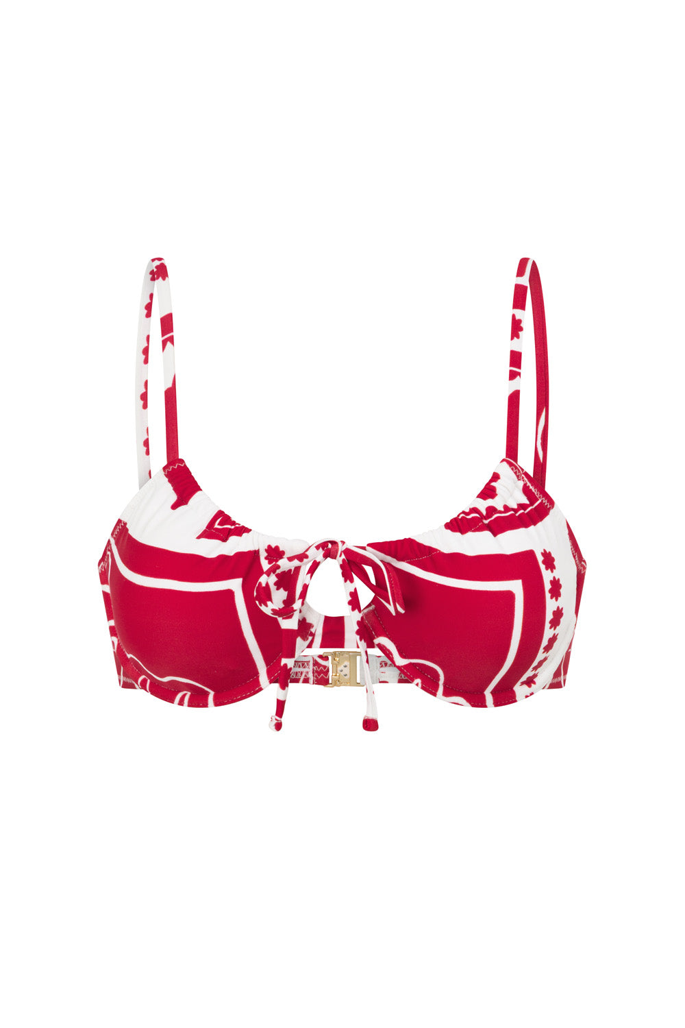 Nisi Balconette Top - Red Voyage