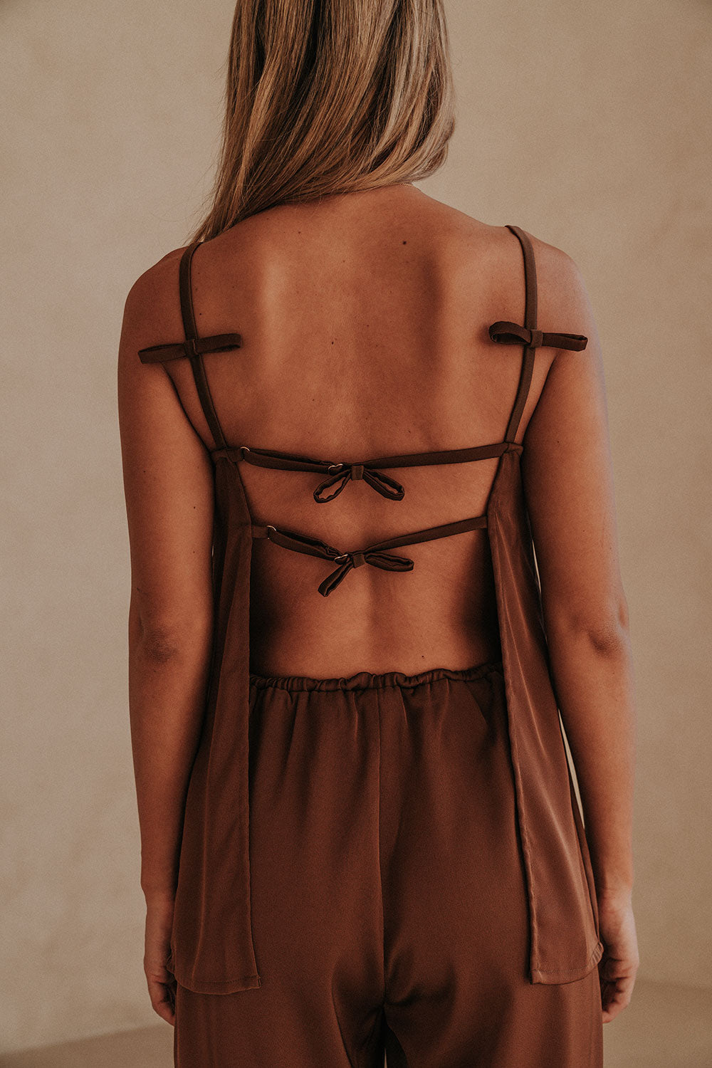 SAMPLE-Kinsley Jumpsuit - Chocolate