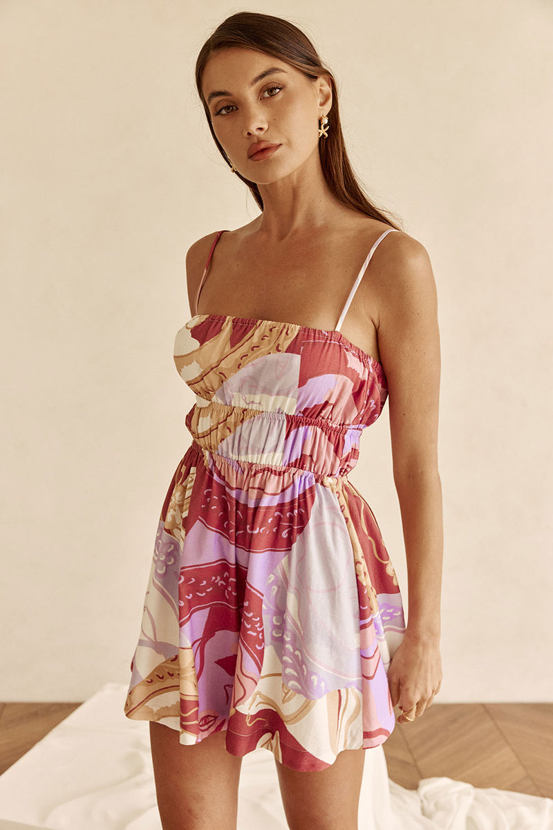 short vacation dresses Women Summer Square Neck Dress Sleeve Solid Color/Floral Button Loose Dress Summer Pattern Women's Ruffle Halter Mini Sleeveless
