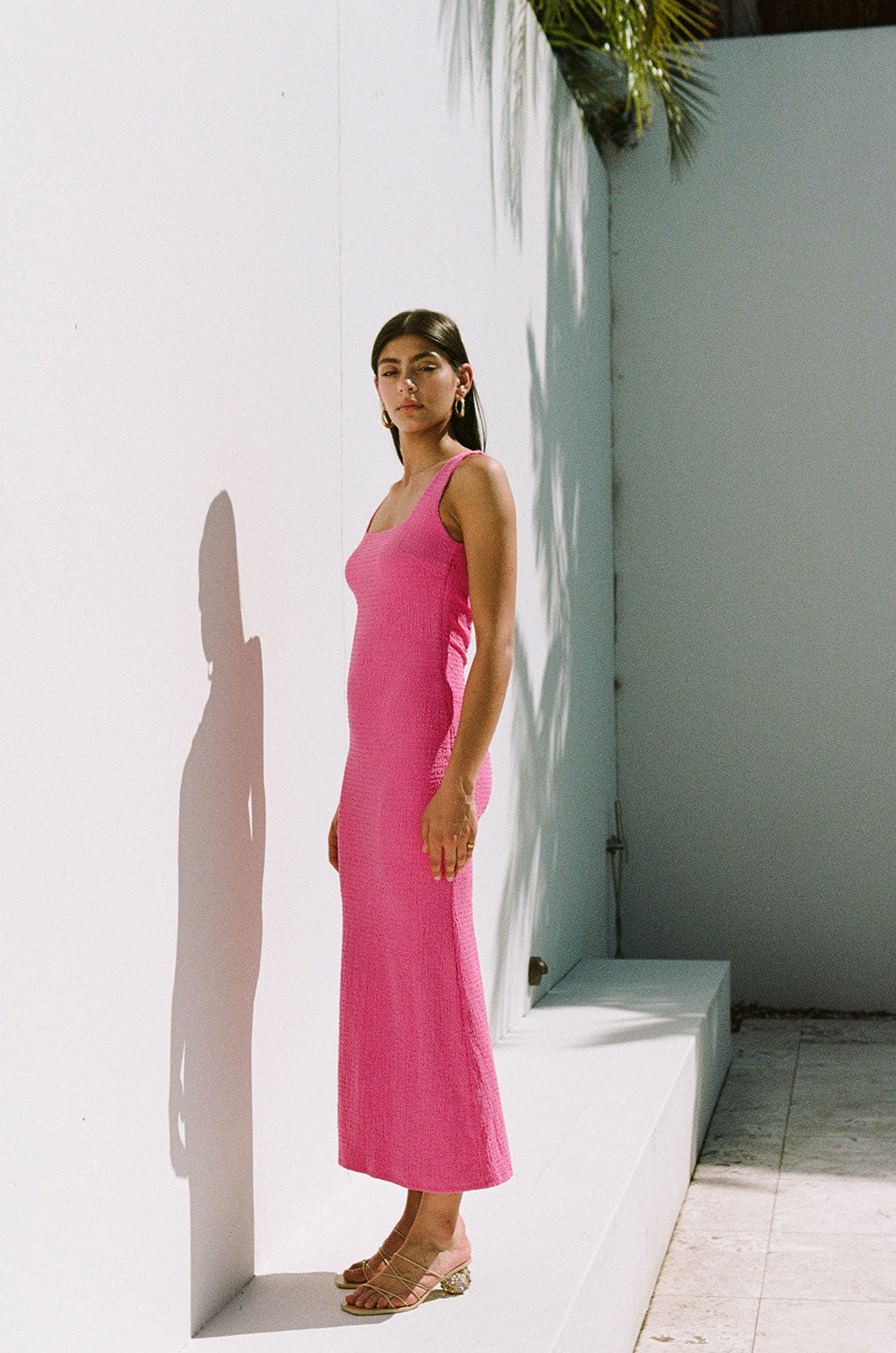 strapless open back dress Backless Lauryn Midi Dress