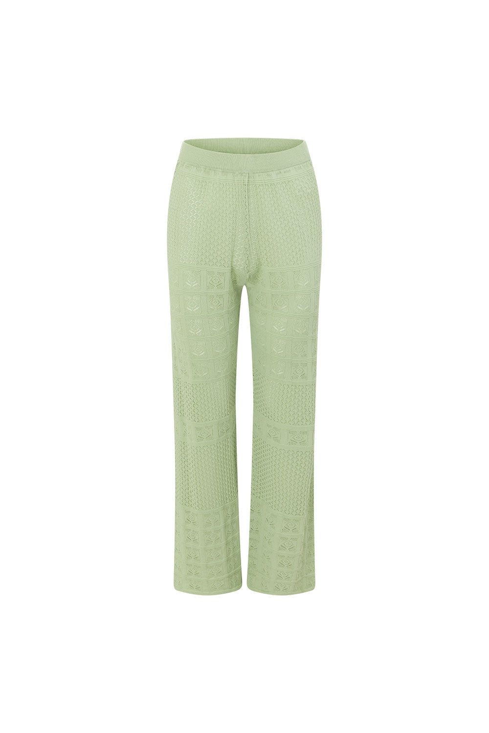 Mint Green Pointelle High Waist Nixie Pants – SABO