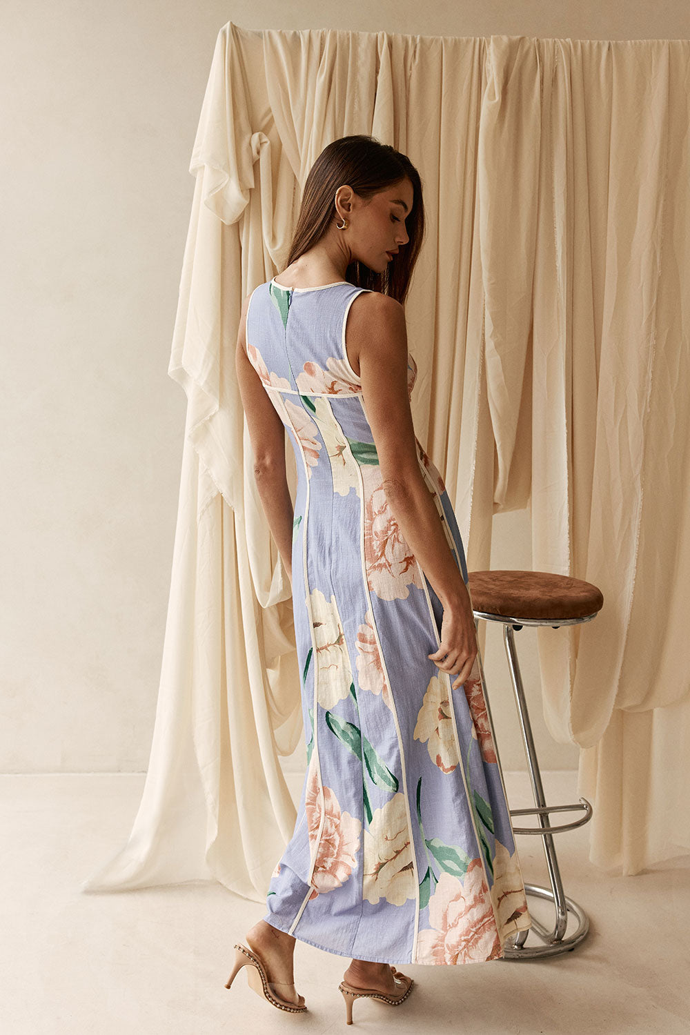Emory Dress - Fiori Blue