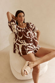 Scarlet Shorts - Painted Tiles