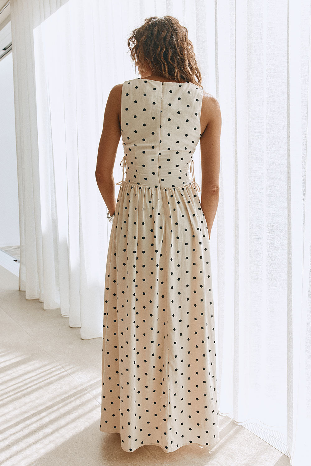 SAMPLE-Franci Dress - Cream Speck