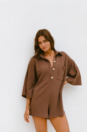 Milena Playsuit - Chocolate