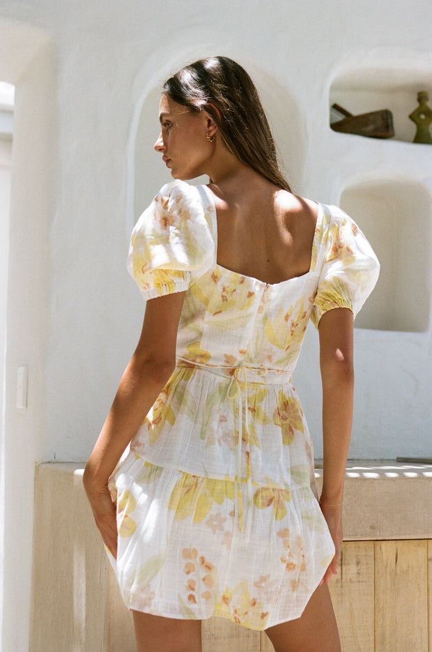 SAMPLE-Aquaria Dress - Lemon Bouquet