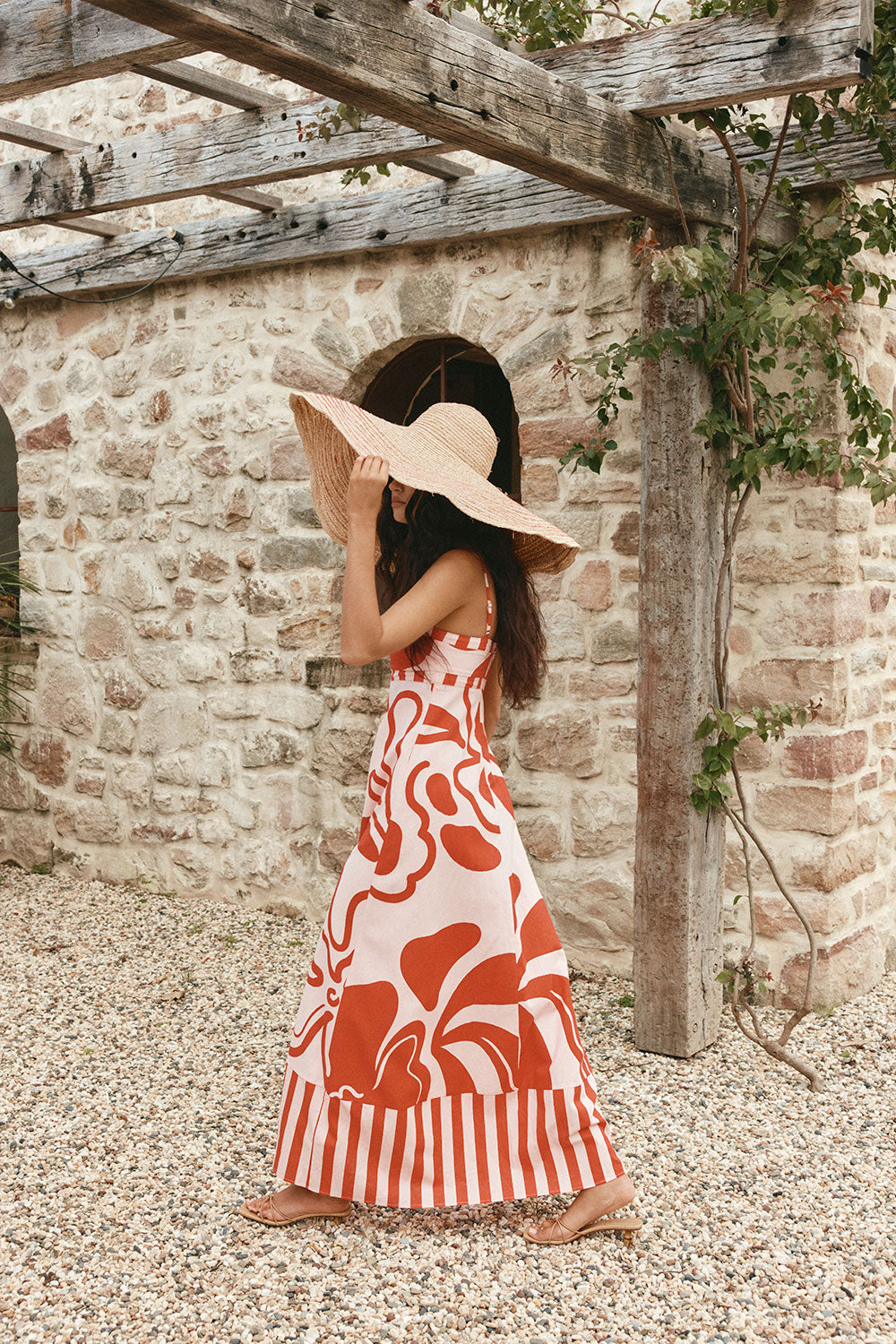 Red and Pink Darling Floral Print Maxi Addy Dress – SABO
