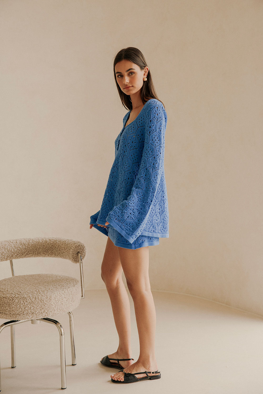 SABO SKIRT オフショルダーニット＆パンツセットアップ Shop Women's Knitwear Online USA – SABO
