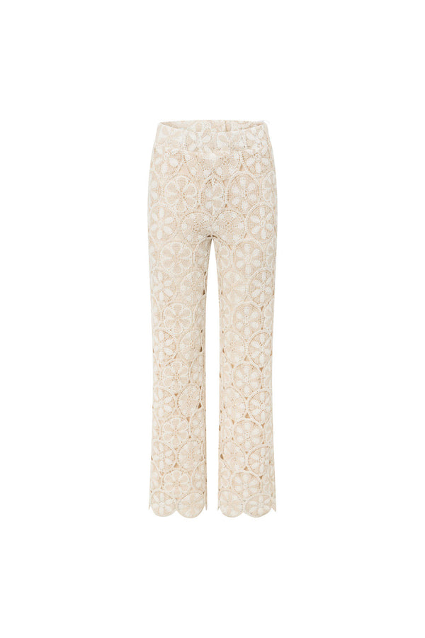 Kalila Crochet Pants - Ivory