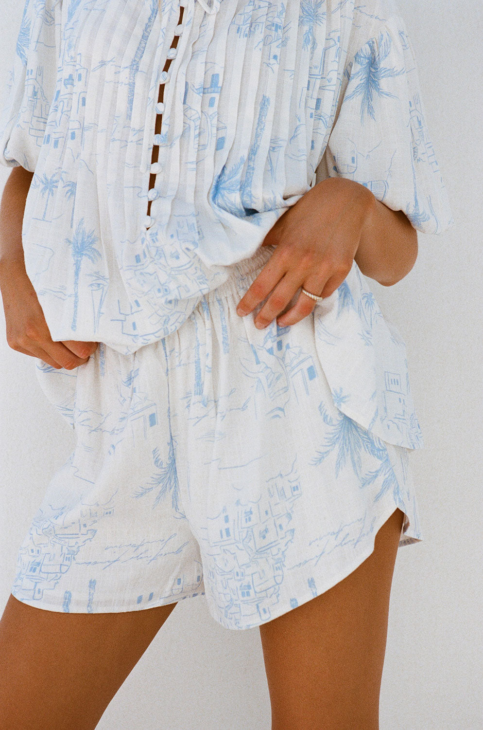 SAMPLE-Leta Shorts - Santorini