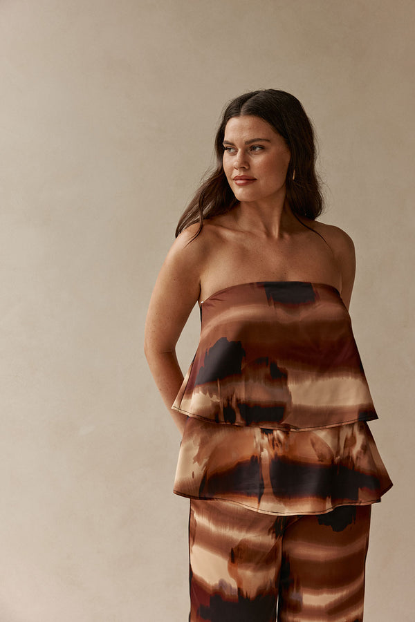 SAMPLE-Fabi Top - Mirage Bloom