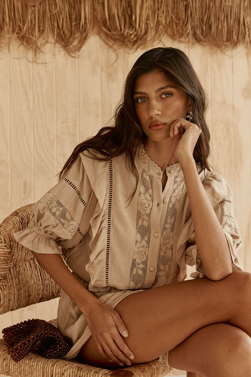 Luma Playsuit - Tan