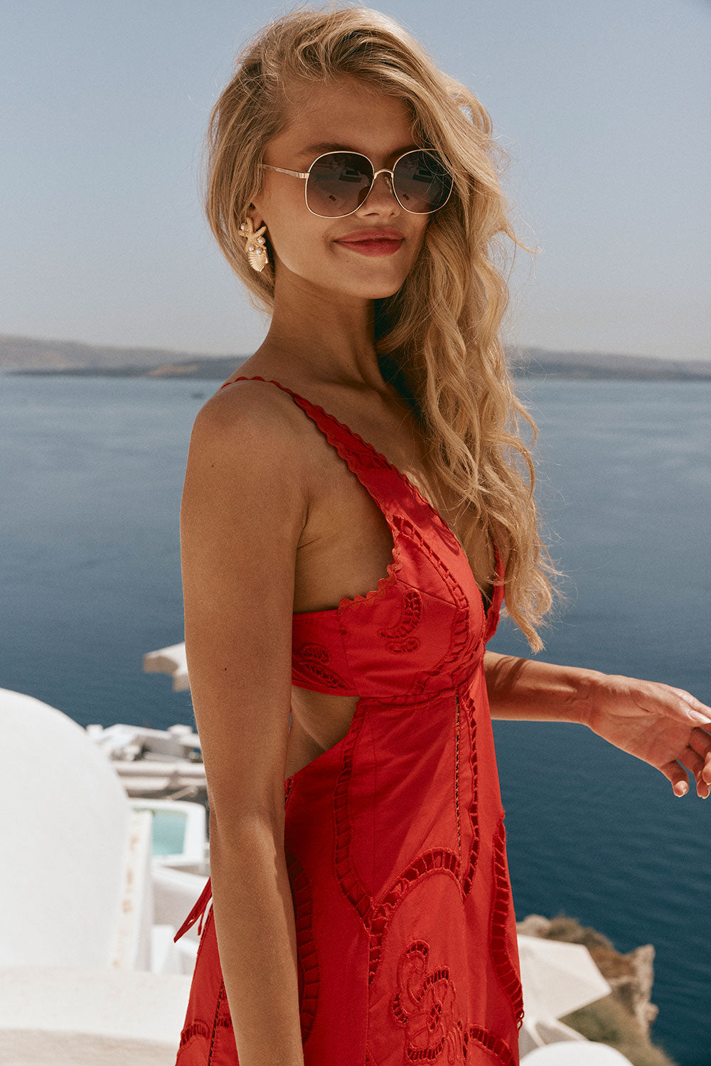 Chalina Backless Maxi Dress - Red SABO Chalina Backless Maxi Dress - Red SABO