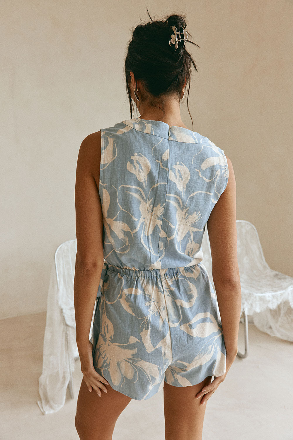 Sandy Playsuit - Ink Floral