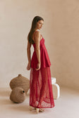 SAMPLE-Dove Dress - Red