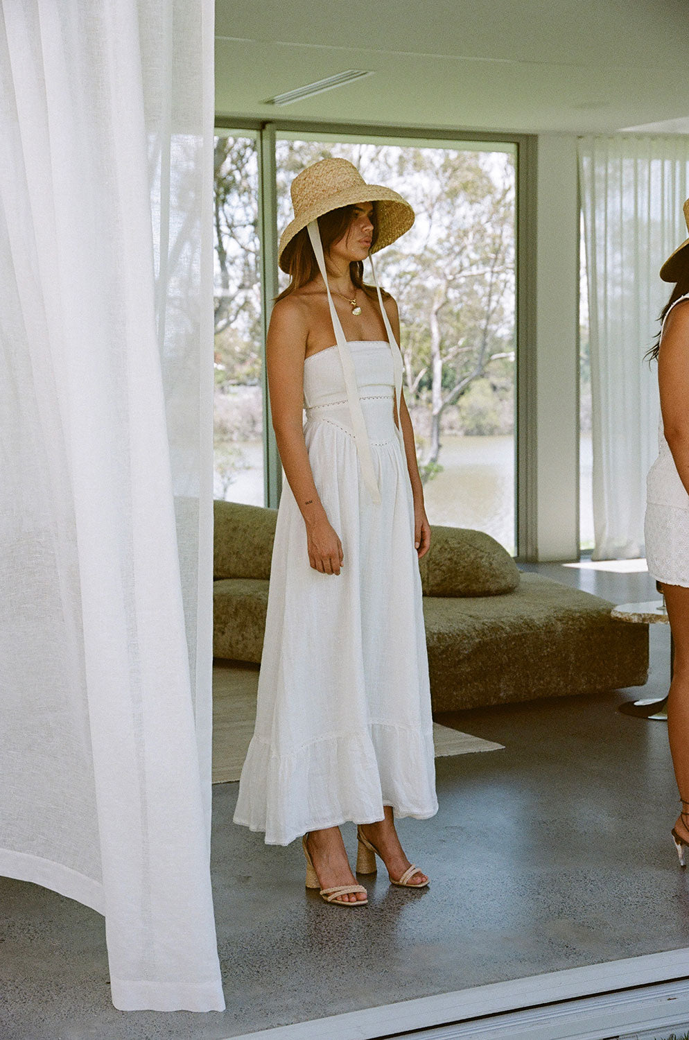 Kenna Strapless Maxi Dress - White Kenna Strapless Maxi Dress - White