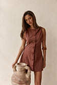 SAMPLE-Graylee Dress - Chocolate