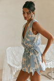 Sandy Playsuit - Ink Floral