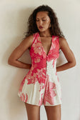 SAMPLE-Jade Playsuit  - Flora Sunset