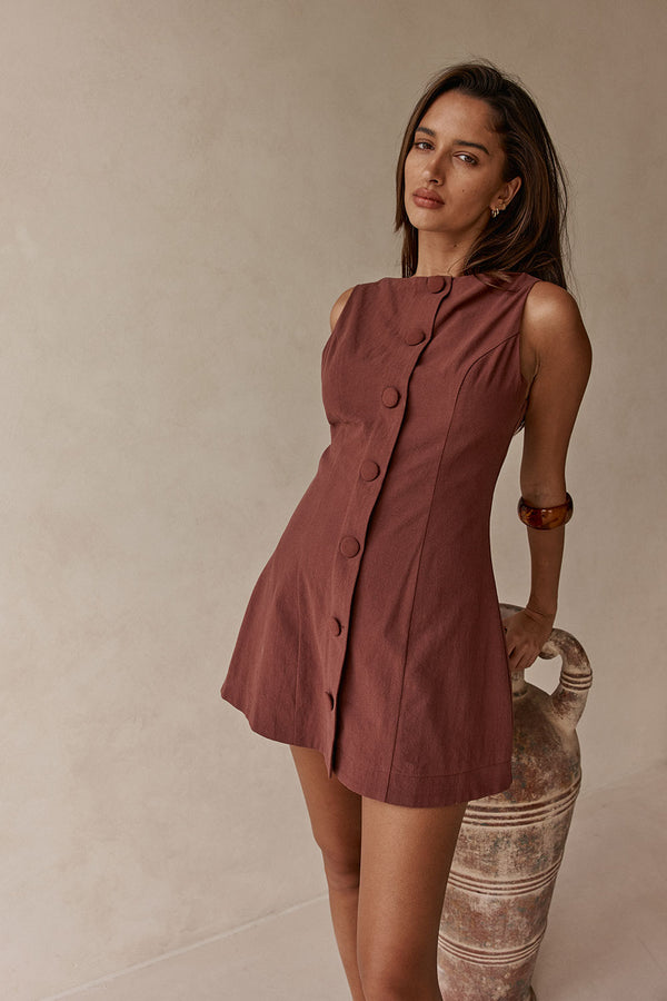 Graylee Dress - Chocolate
