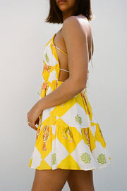 SAMPLE-Astyn Dress - Oceano Yellow