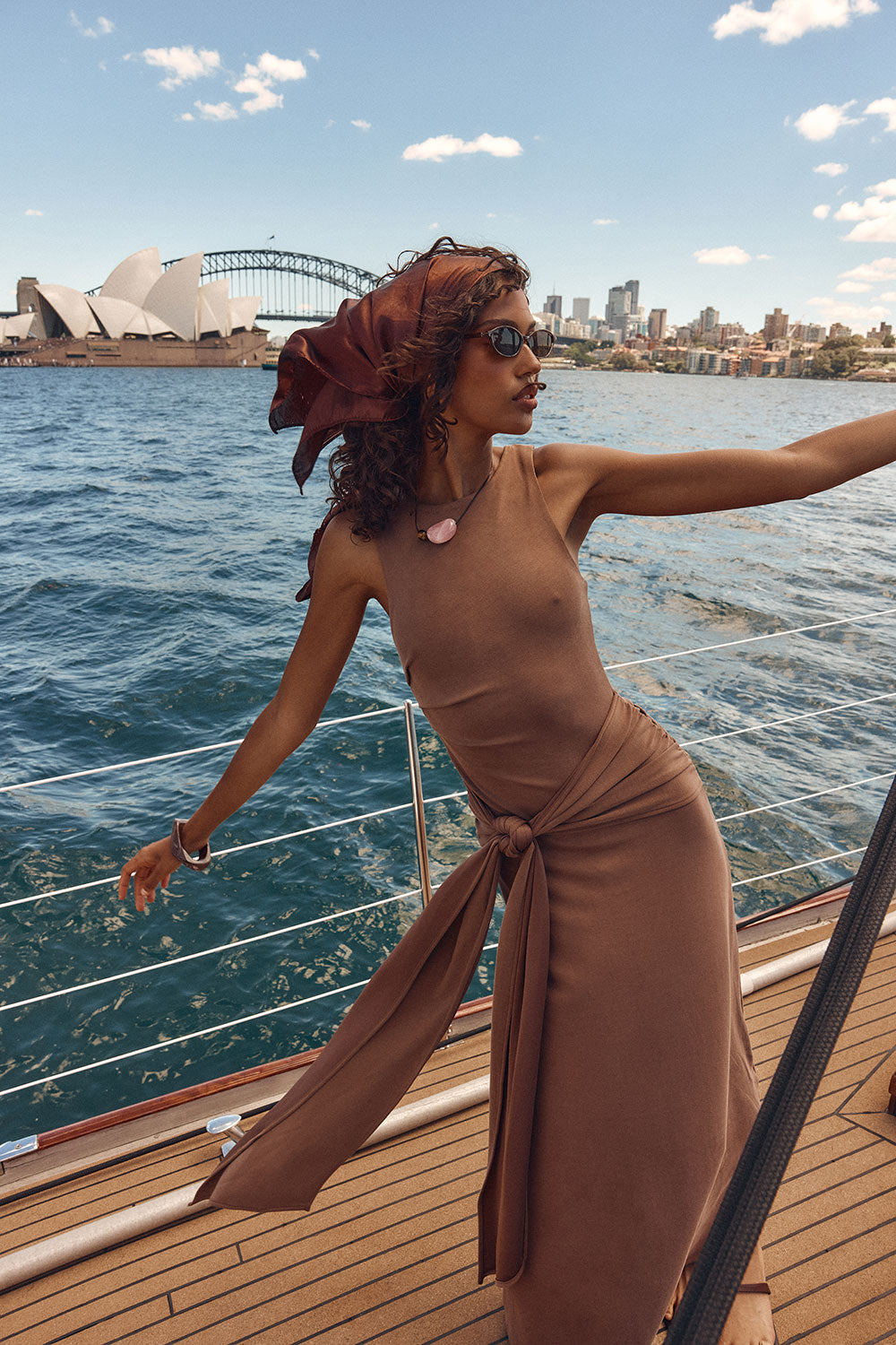 brown holiday dress Riana Metallic Twist Front Maxi Reclaimed romance is the breezy vibe of our handwoven Women's Brown Dresses | Nordstrom