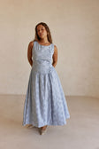 Odessa Dress - Blue Broderie
