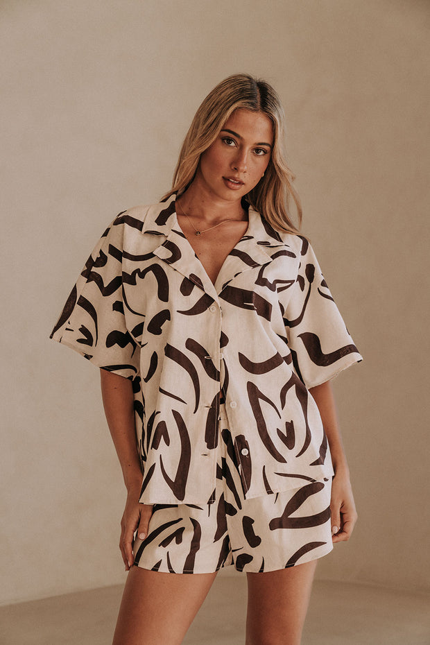 Seona Top - Fleur Lines