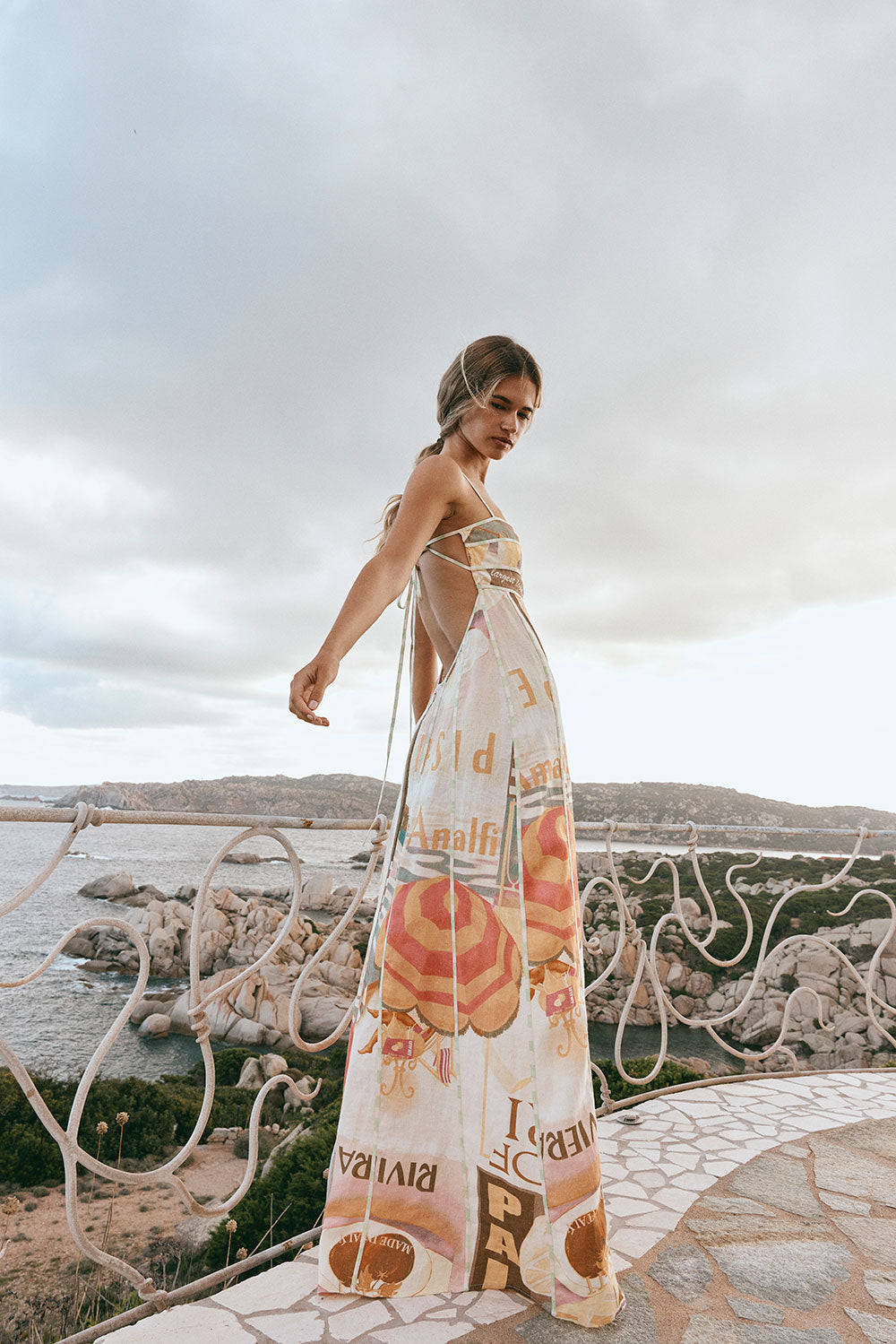 sabo skirt maxi dress Peach Verano Print Maxi Mirabella Skirt SABO