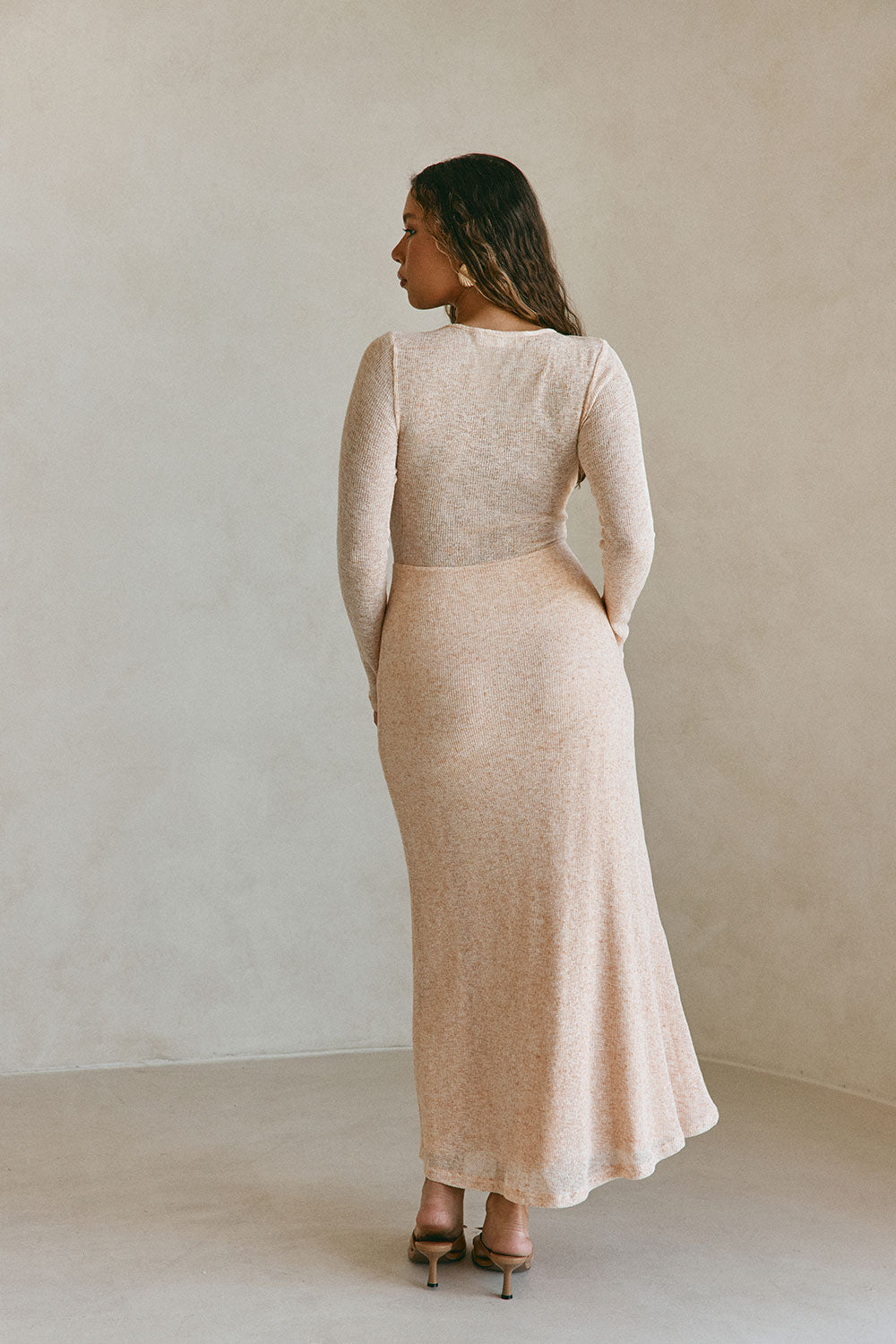 pink long sleeve dress maxi Pink Long Sleeve Maxi Annika Dress XL