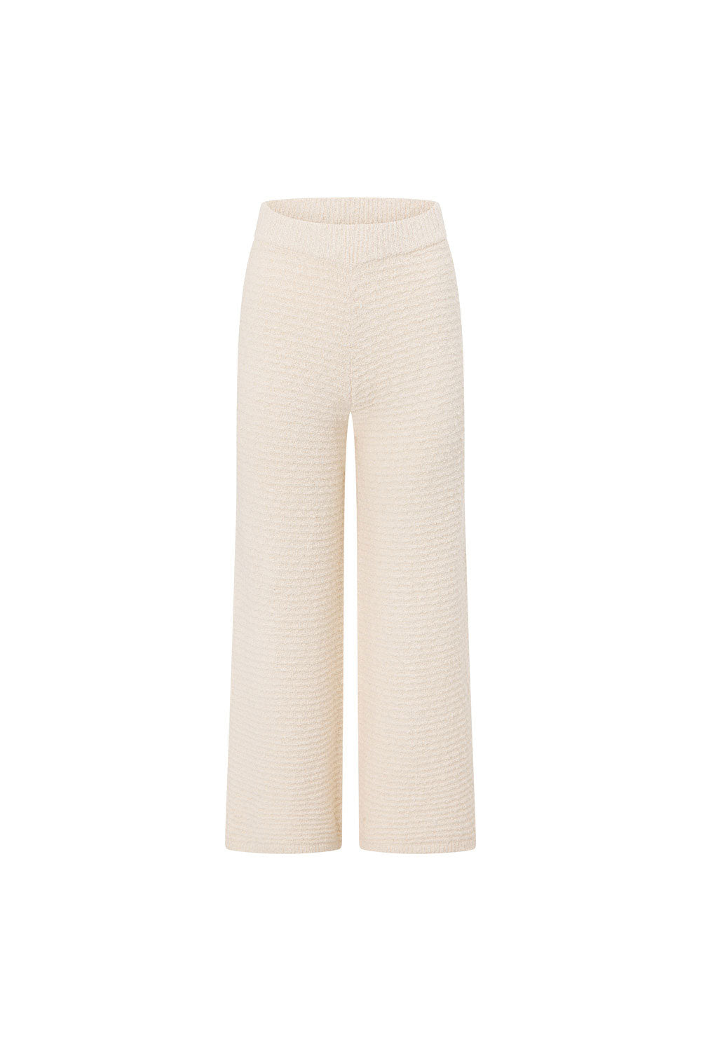 Beige Knit High Waist Mara Pants – SABO