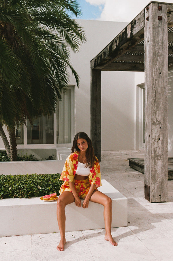 SAMPLE-Thessy Shorts - Romance Floral