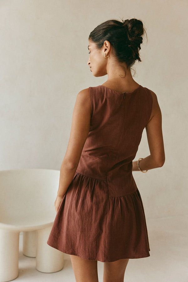 Alfresco Dress - Chocolate