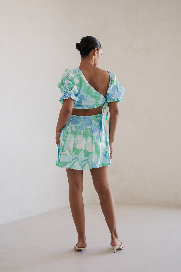 Jonty Puff Dress - Spring Petals