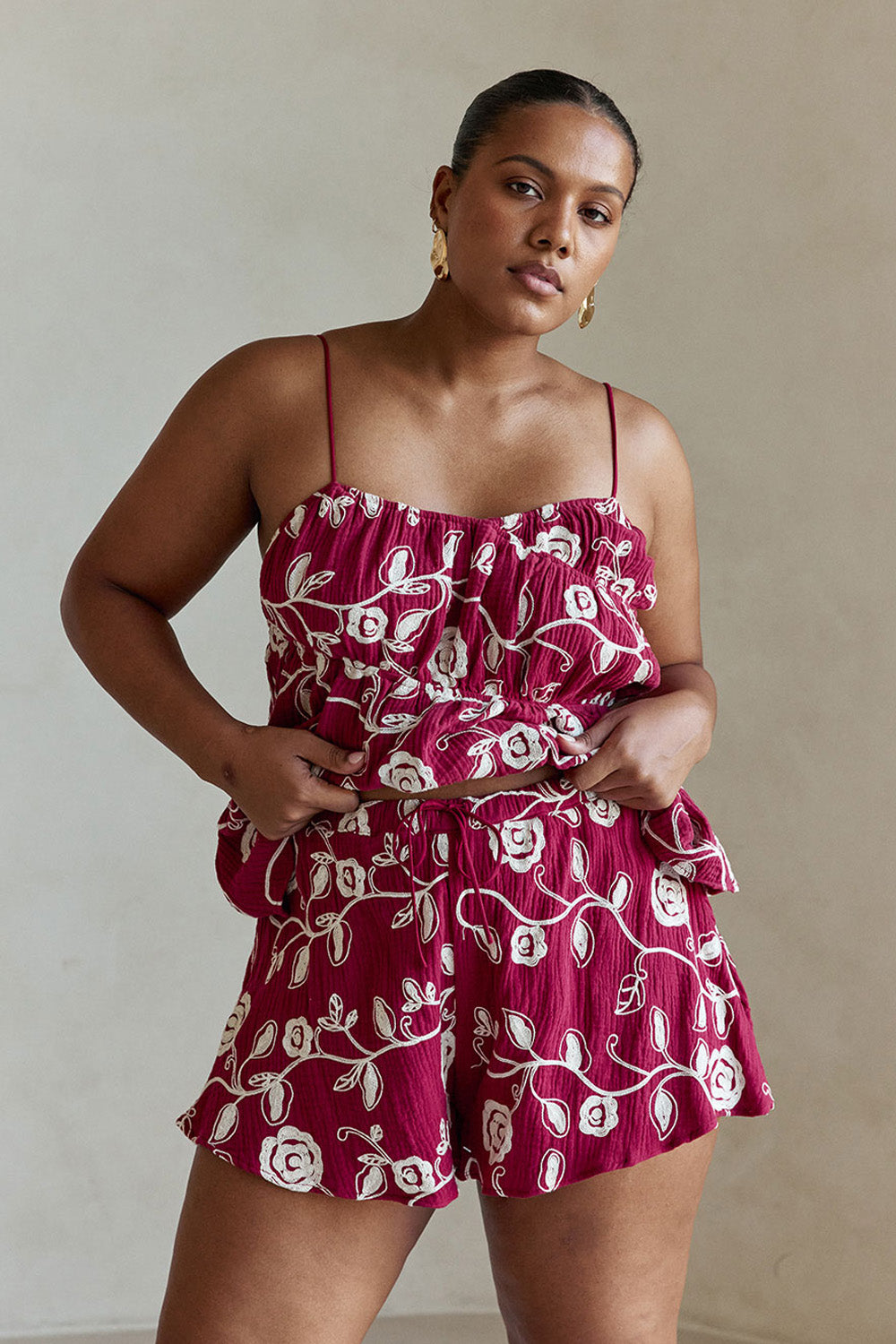 Octavia Shorts - Dahlia