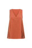SAMPLE-Dita Top - Blood Orange