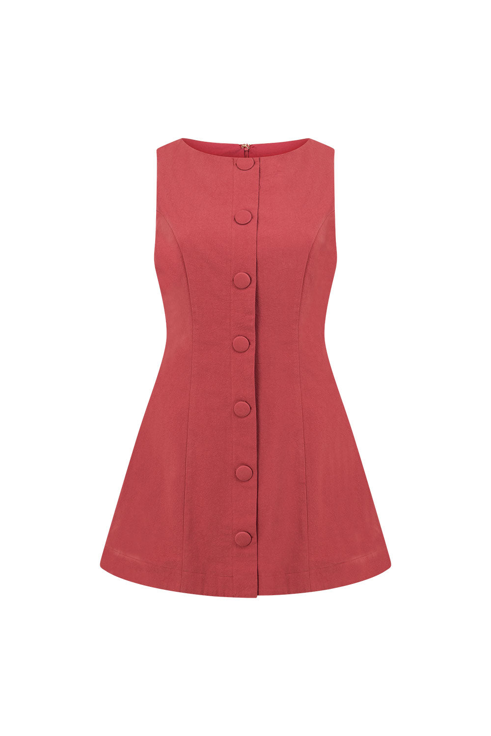 Cherry Red Button A Line Mini Graylee Dress XXS | by SABO Cherry Red Button A Line Mini Graylee Dress XXS | by SABO
