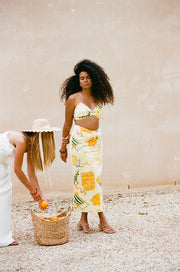 SAMPLE-Tillie Midi Skirt - Amalfi Citrus