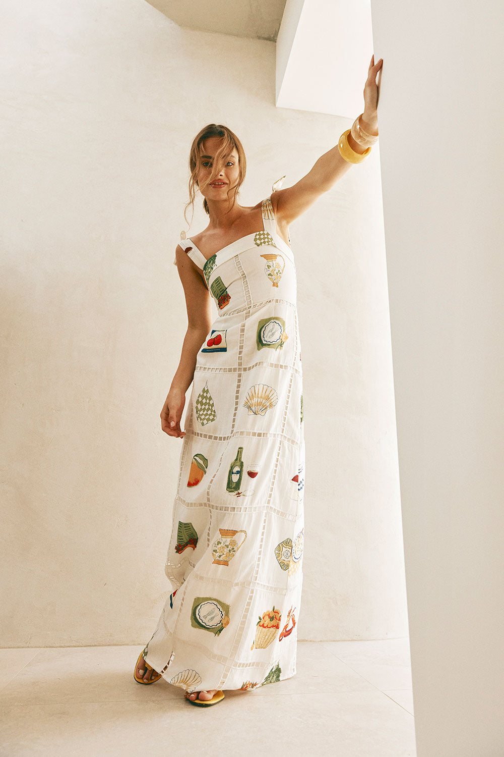 Novara Maxi Dress - White – SABO