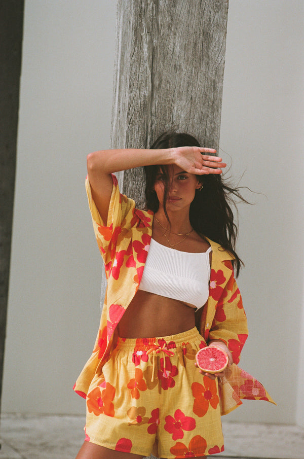 SAMPLE-Thessy Shorts - Romance Floral