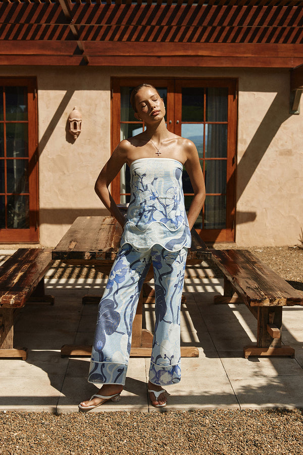 Brooklyn Top - Bouquet Blu