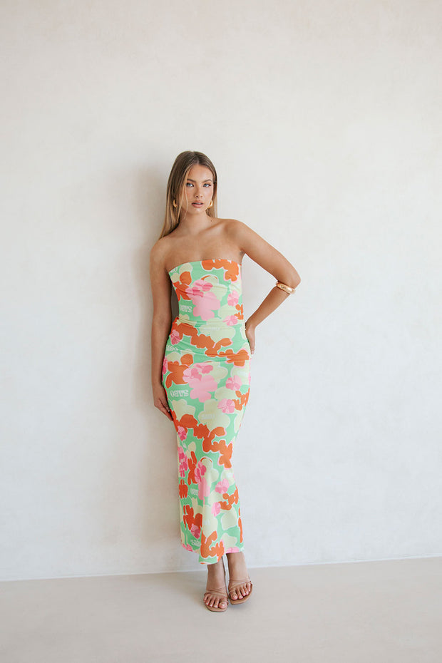 Backless Suki Dress - Misty Floral